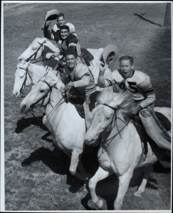 5 JohnT #45 HSU and three others on horses