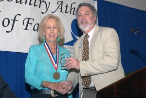 Judy Casey accepting award