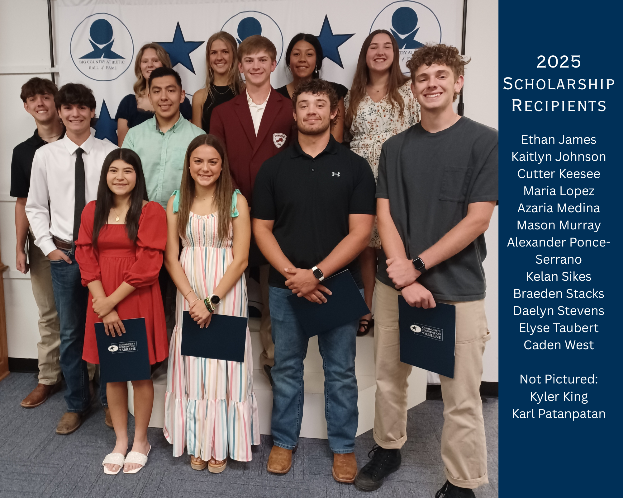 2025 Scholarship Recipients
